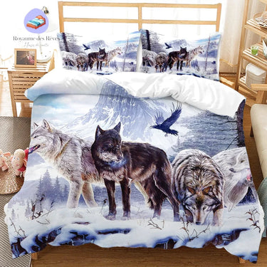 Winter Wolf Dekbedovertrek